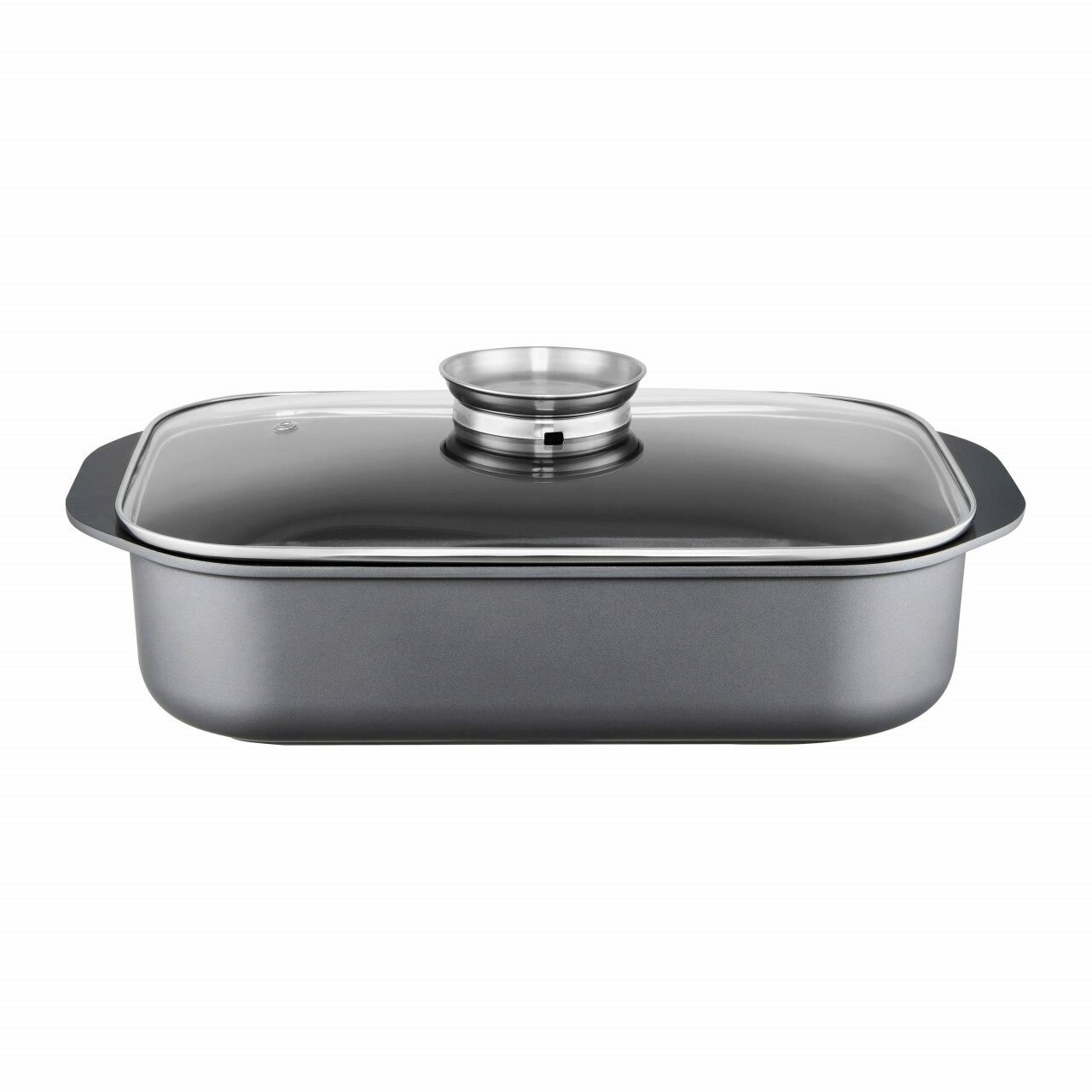 Tava pentru cuptor cu invelis Qualum Ceramic Verso, Ambition, 6.5 L, 40x25x8.5 cm, aluminiu/ceramica, gri - imagine 3